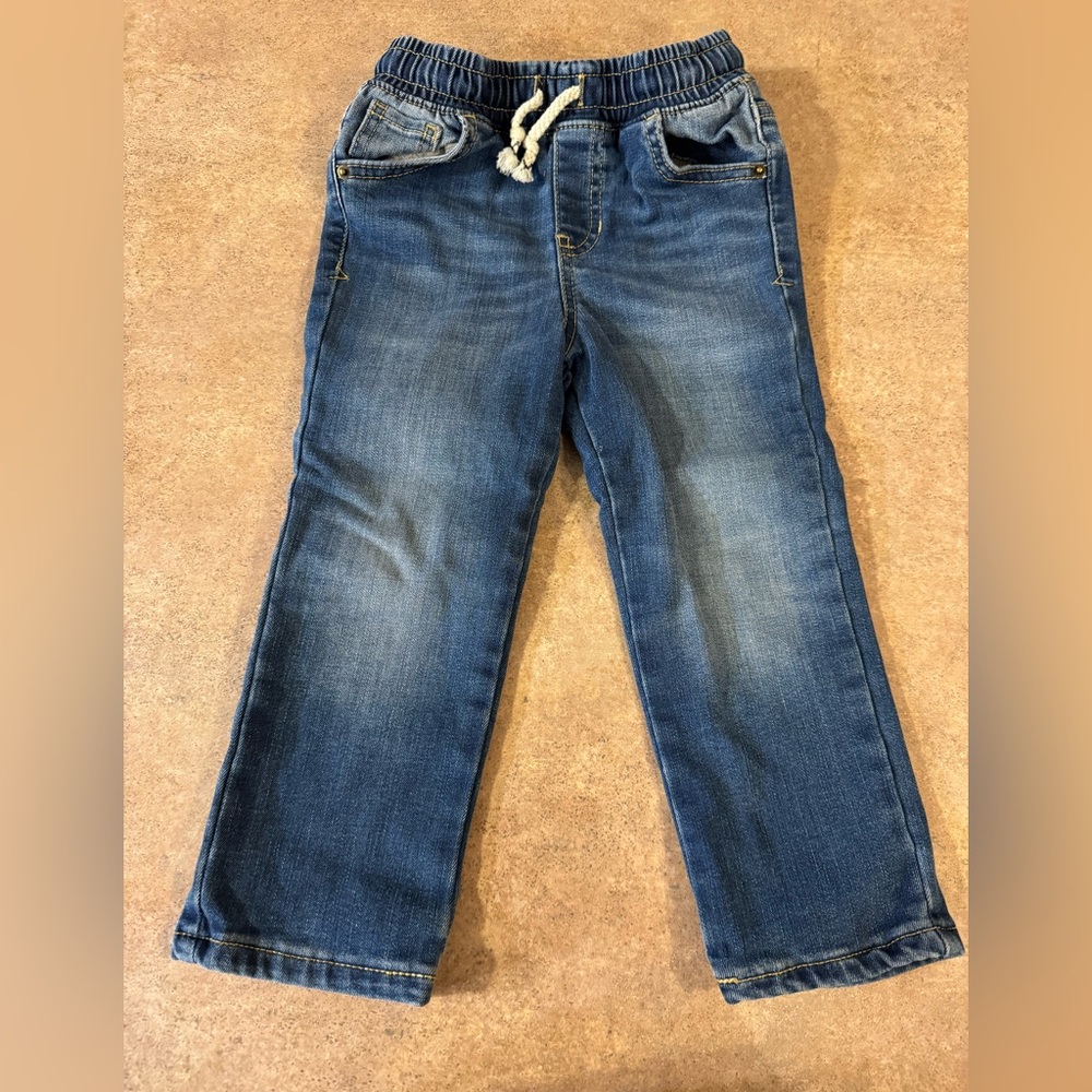 Cat & Jack - Straight Leg Toddler Blue Jeans, Size 3T - Picture 2 of 6